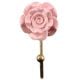 Pink Flower Ceramic Wall Hook